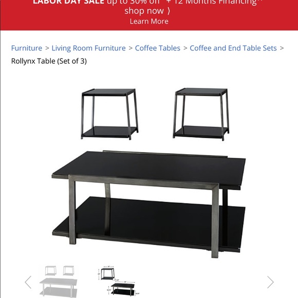 COFFEE TABLE SET (Rollynx Ashley Furniture) - Picture 8 of 8